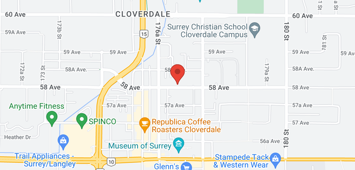 map of 213 17695 58 AVENUE